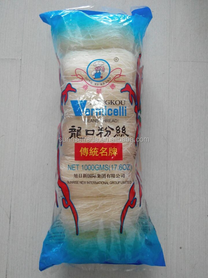 Certificated by HACCP/ISO/FDA/QS Green Bean Longkou Ribbon Type Vermicelli