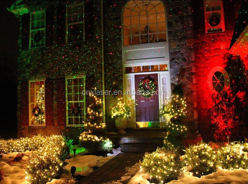 最新sprightレッドグリーンカラースカイスター屋外レーザーlightgardenクリスマスツリーデコレーションライト仕入れ・メーカー・工場