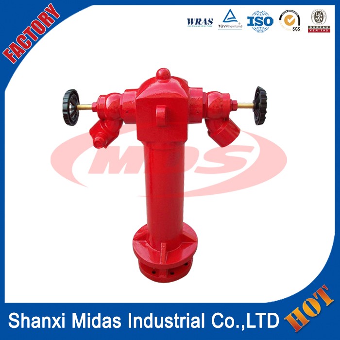 China factory supplying cast iron 2 ways fire hydrant with valve .jpg