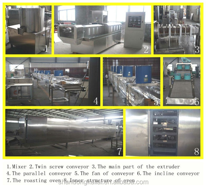Soya Nuggets Snacks making Machine / Textured Soya protein Machine/Extruder