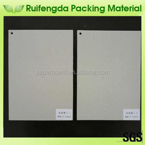 Paper insole board covered 2.5mm gray paper board board