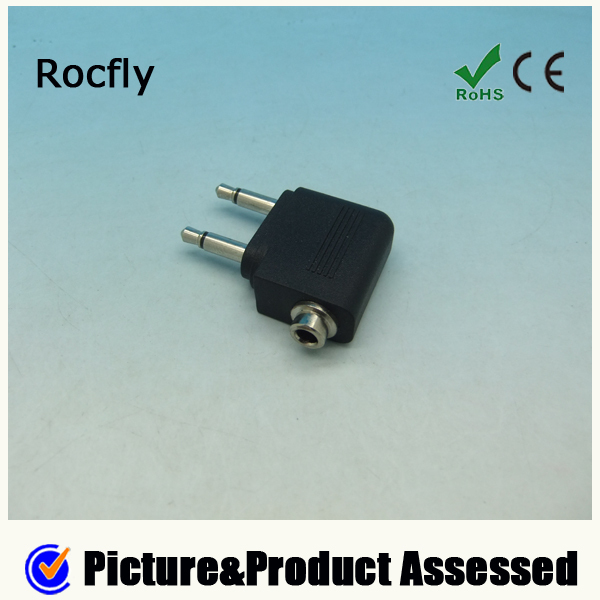 飛行機3.5mm2ヘッドホンイヤホンモノラルジャックピンソケットアダプタステレオジャックへ仕入れ・メーカー・工場