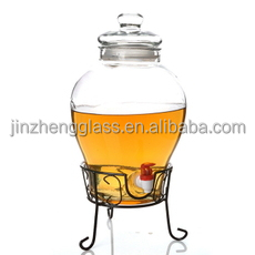 5l grand bocal en verre transparent avec robinet 5l grand bocal en verre transparent avec robinet
