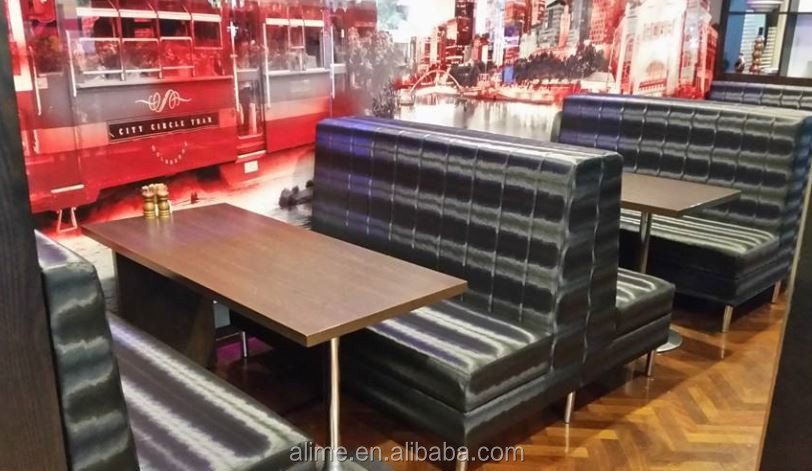 ファーストフードのレストランのテーブルと椅子ディナーブースの座席仕入れ・メーカー・工場