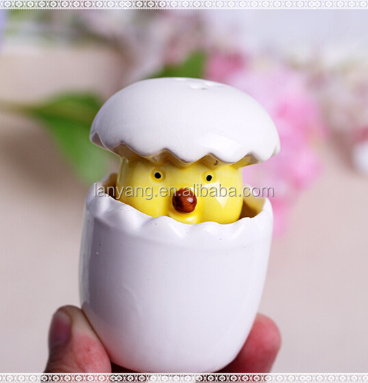 about to hatch salt pepper shaker easter chick egg baby shower