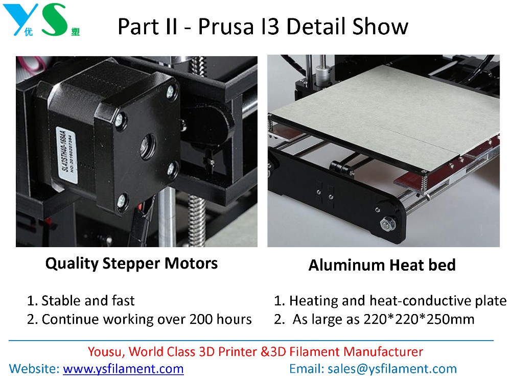 Yousu高品質diy prusa i3 3dプリンタ低価格デスクトップ3dプリンタ機家庭用8ギガバイトsdカード仕入れ・メーカー・工場