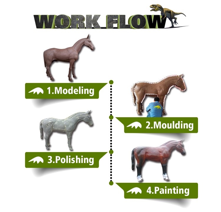 fiberglass animal statue