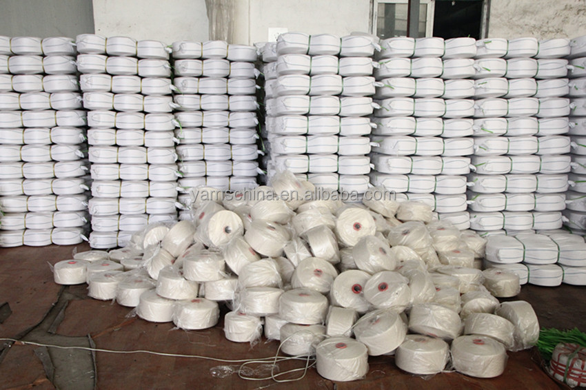 中国安価なカラフルな糸開放端リサイクルブレンドのポリエステルの綿のモップ糸問屋・仕入れ・卸・卸売り