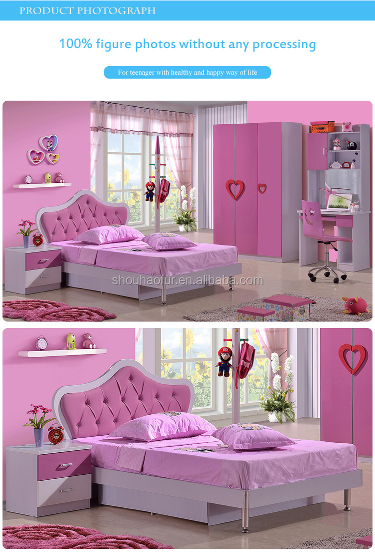 2015 süÃen rosa farbe kinder prinzessin bett für mädchen 8101b ...