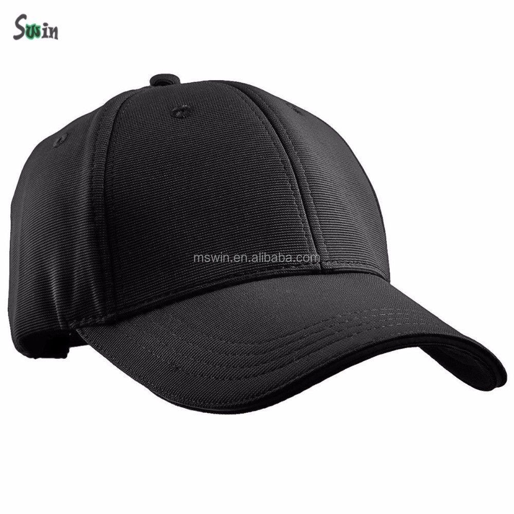 Plain Blank 100 Polyester Lightweight Belt Strap Mens Black Baseball