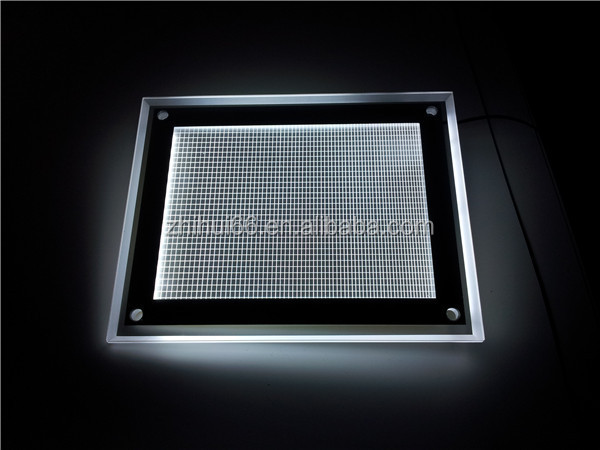 高輝度led照明アクリルディスプレイ広告のための箱仕入れ・メーカー・工場