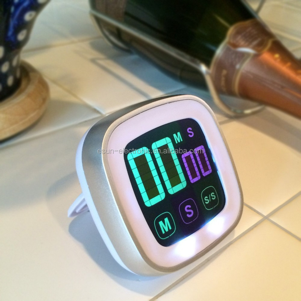 Kleurrijke touch screen keuken ambachtelijke countup countdown ... Keuken U vorm met teller