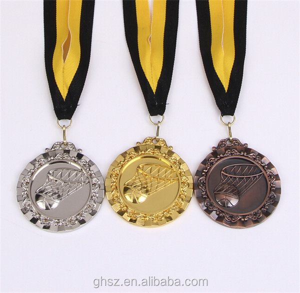 亜鉛合金のalibabaエクスプレス卸売バスケットボールのための勲章仕入れ・メーカー・工場