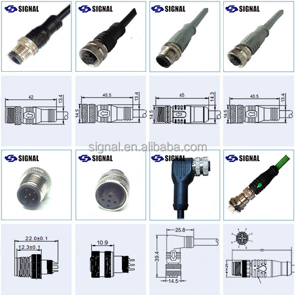 防水男性女性ip67ip68m8防水コネクタ仕入れ・メーカー・工場