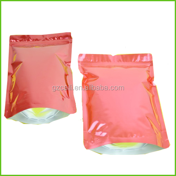high quality full plain printed eco friendly stand up resealable aluminum foil tea bags