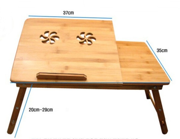 Hot sale cheap portable bamboo table computer