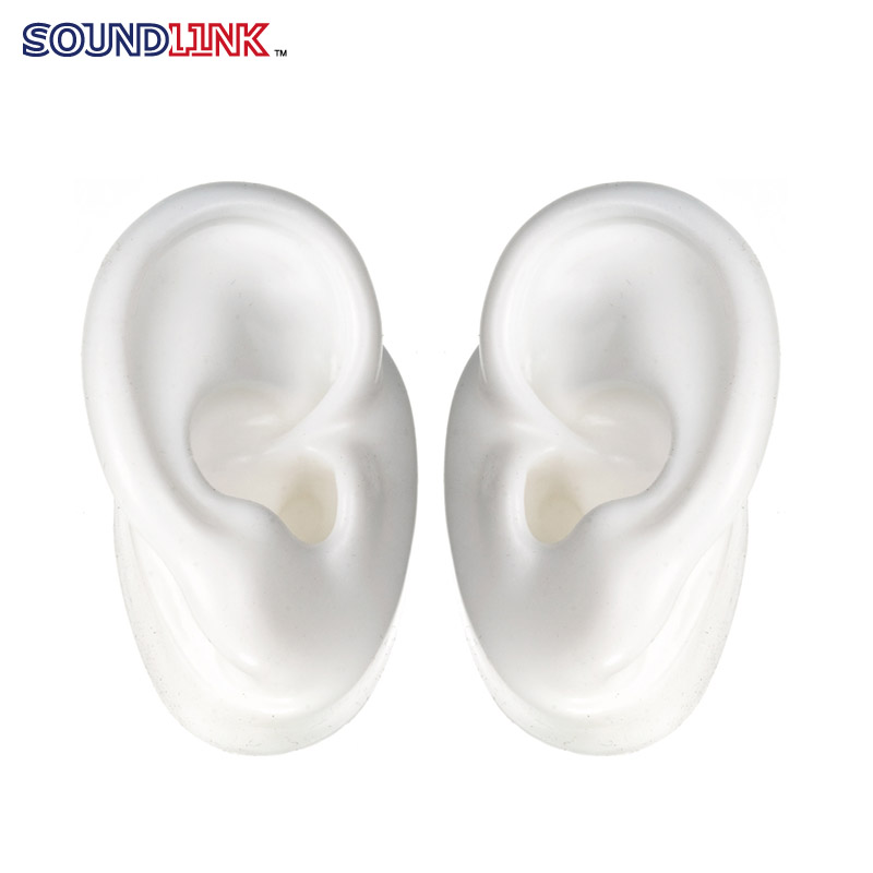 white silicon ear model