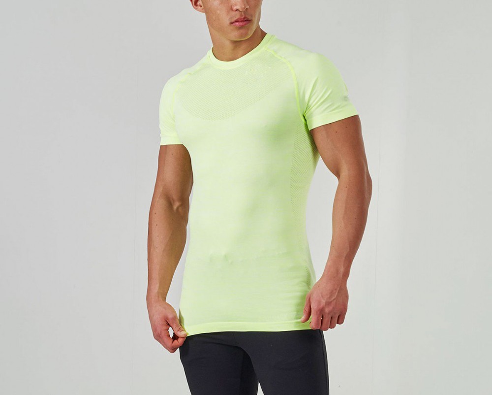 Gymsharkフィットネスタイトなスキニー熱い販売半袖tシャツ用ランニング男性卸売仕入れ・メーカー・工場