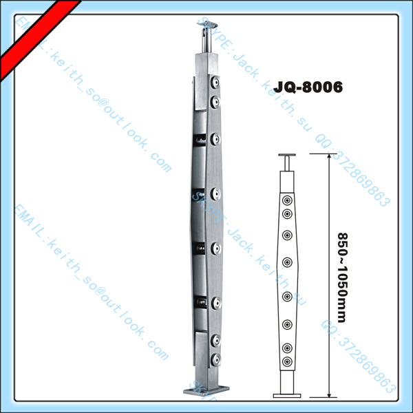 Jq-8006階段の手すり、 ステンレス鋼の手すり問屋・仕入れ・卸・卸売り