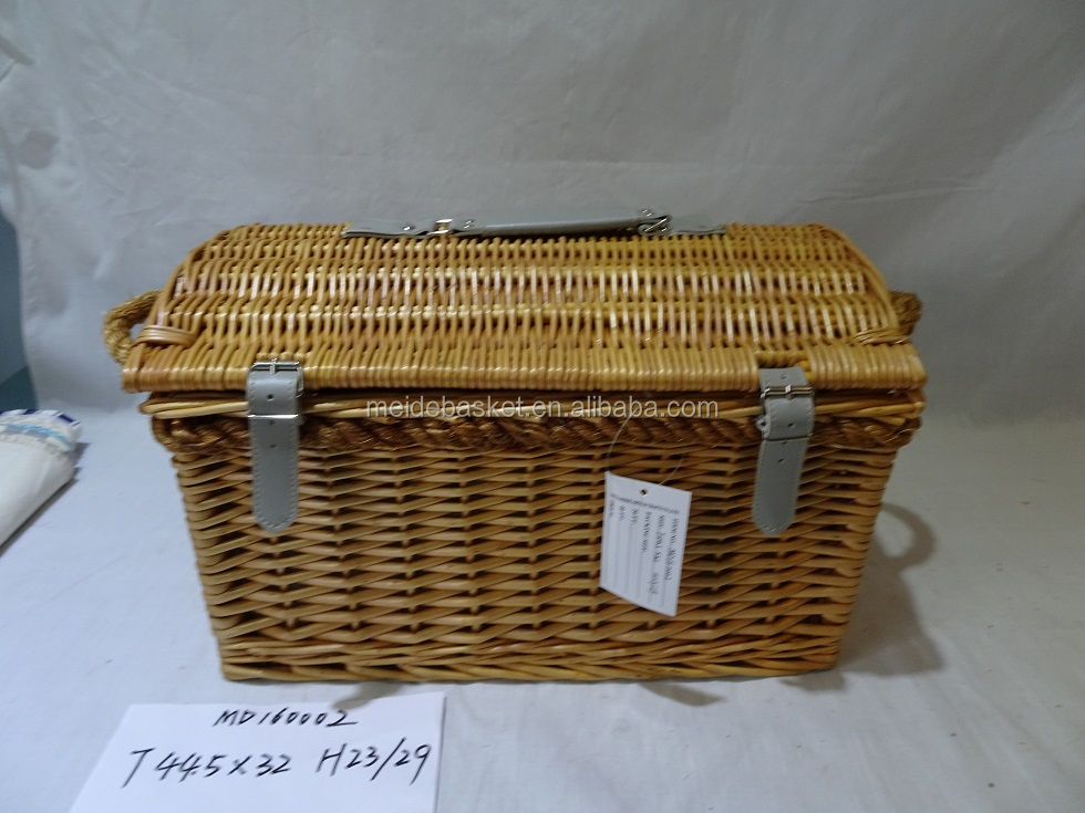 cheap willow disposable picnic basket weaving picnic basket for