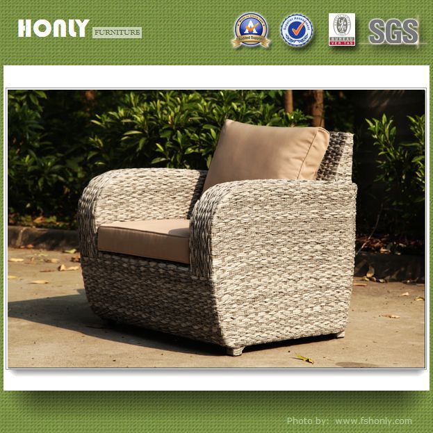 Modern plastic wicker sofa waterproof wicker outdoor sofa set