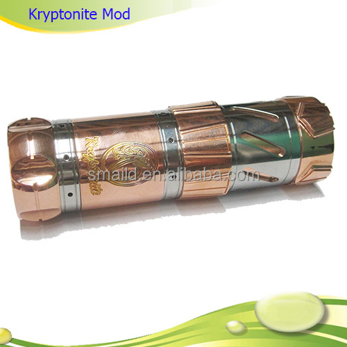 Top mech mod copper Kryptonite 26650 mod mechanical mod ecig 26650 rda