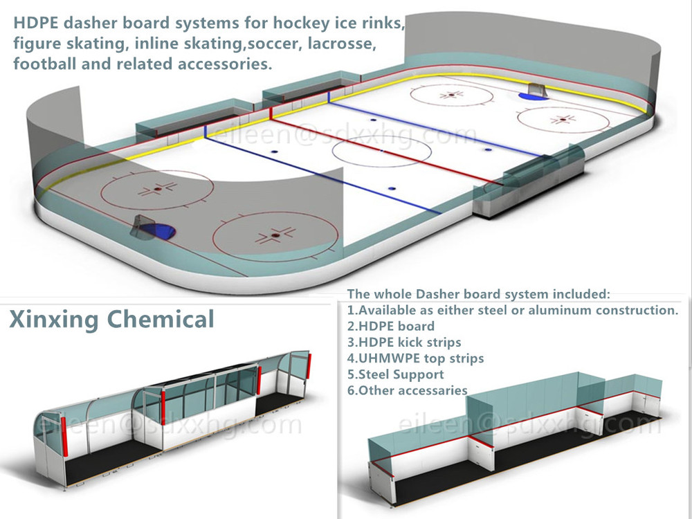 Inflatable Backyard Ice Rink White Skating Panel Indoor Hockey