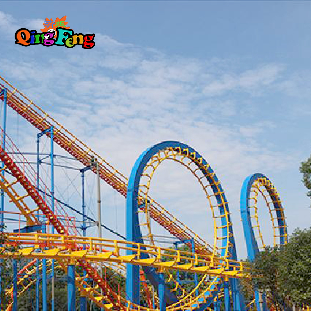Qingfeng 2017 carton fair big outdoor amusement equipment Roller Coaster game machine sale