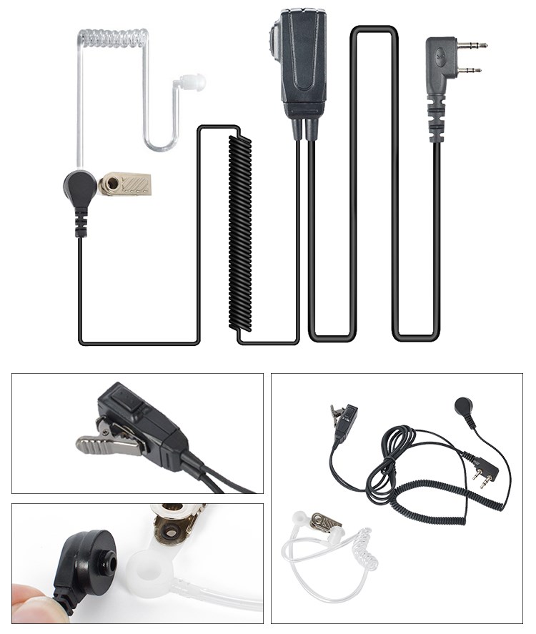 Acoustic Tube Inear Hidden Wireless Walkie Talkie Mini Micro Invisible