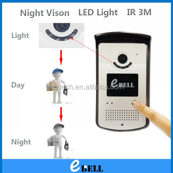Atz pnp プラグ & プレイ ネットワーク ir ワイヤレス ビデオ ドア 電話スマート ip ドアベルカメラ送料アンドロイド & ios app E-ベル 問屋・仕入れ・卸・卸売り