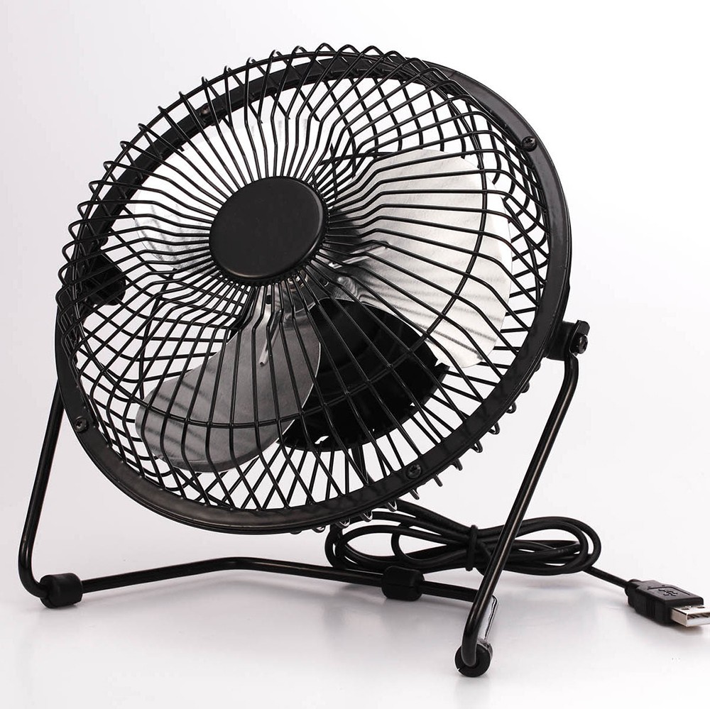 Wholesale 8" Air Cooling DC 12V Brushless Metal Table Small Fan,8 inch