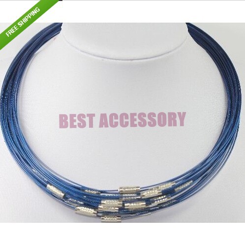 conew_memory wire cord necklace choker0092