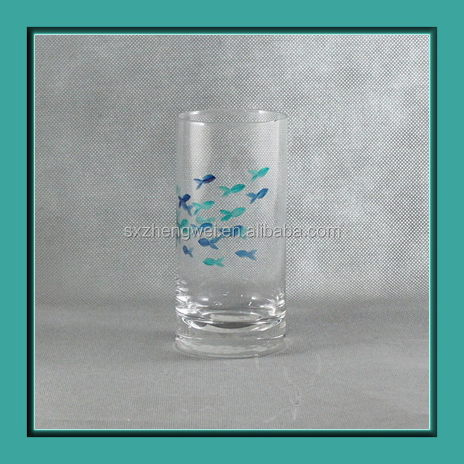 中国明確なガラス製品のセット2014年とフィッシュカット/ガラスのデザートセット/handmaddrinkware仕入れ・メーカー・工場