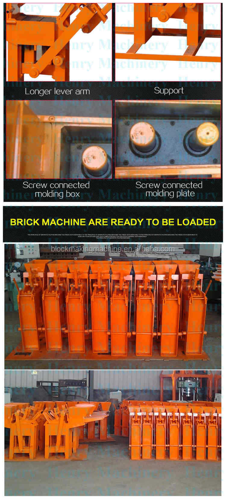 Hr1-30小さなブロック製造マシンの手が運営フィリピンのレンガ製造機メーカー仕入れ・メーカー・工場