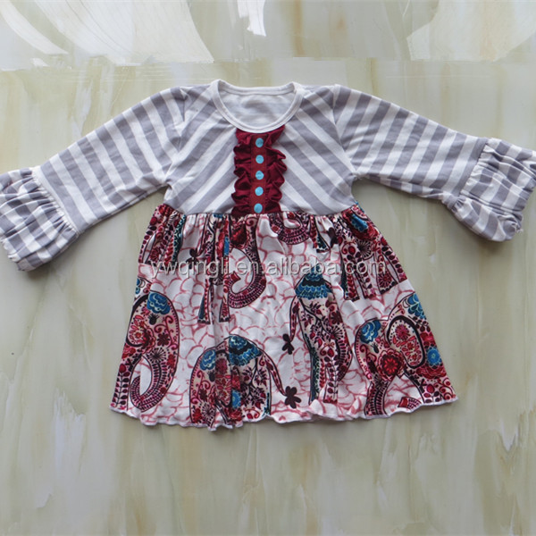 熱い販売の秋2015セットの衣類印刷された象の赤ちゃんの衣装仕入れ・メーカー・工場