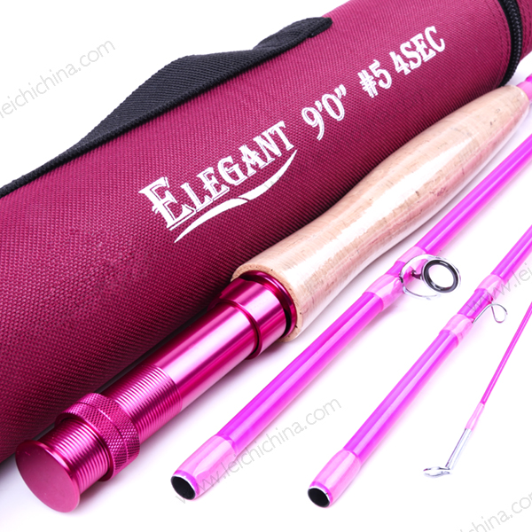 exclusive woman elegant pink fly fishing