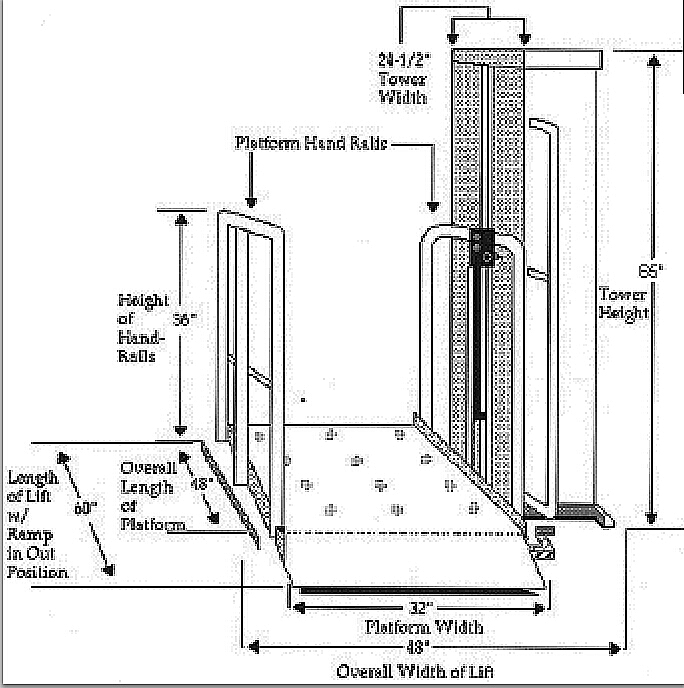 Portable Vertical Wheelchair Lift Platform For Disabled People Buy
