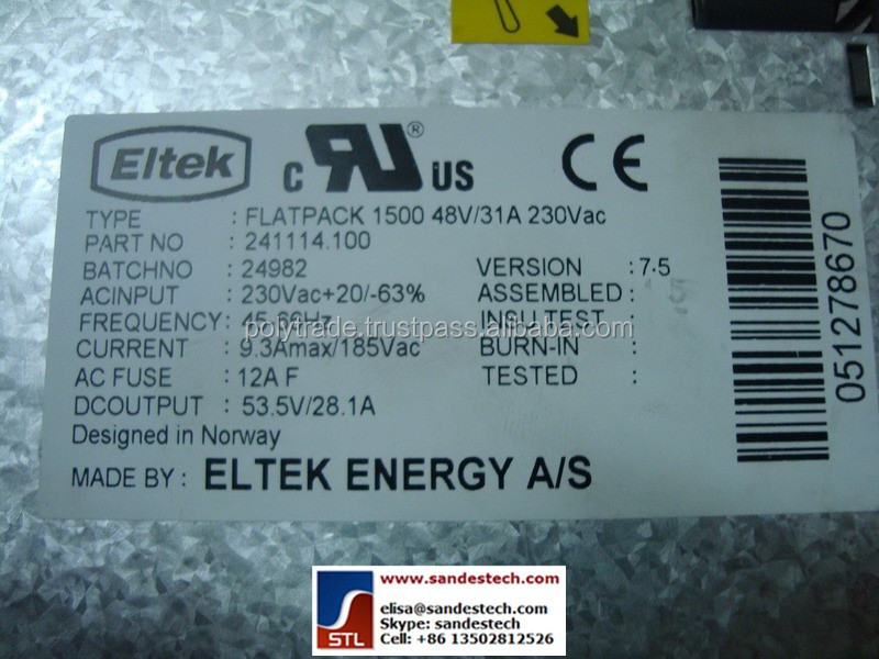 Eltek flatpack 1500整流器モジュール241114.100 flatpack 1500 48ボルト仕入れ・メーカー・工場