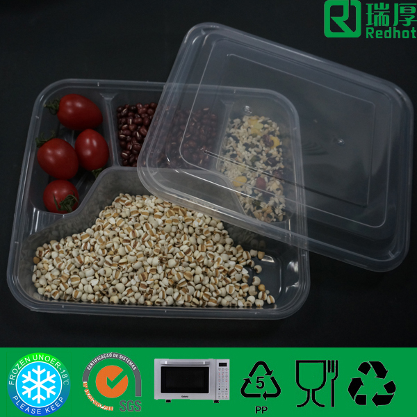 コンパートメント使い捨てテイクアウト食品容器/割っプラスチックボックス仕入れ・メーカー・工場