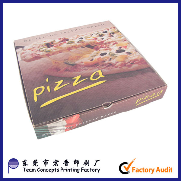 custom recycle paper full color logo pizza box