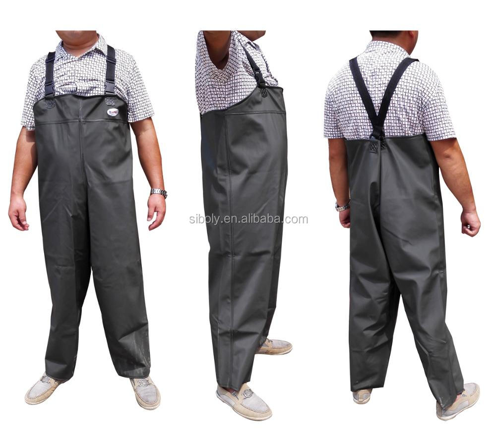 Multifunctional Green Cheap Waterproof Car Washing Pants/ Fishermen Pvc