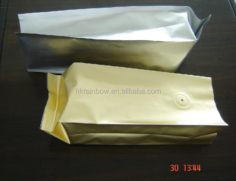 gravure printing and laminated plastic flexible packaging coffee and tea bag