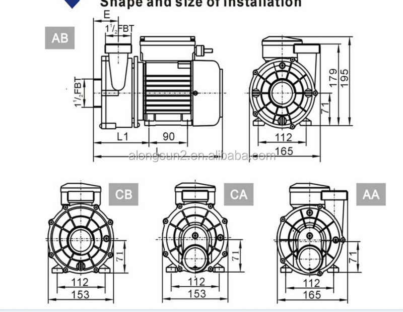whirlpool short type pump jacuzziys bathtub pump問屋・仕入れ・卸・卸売り