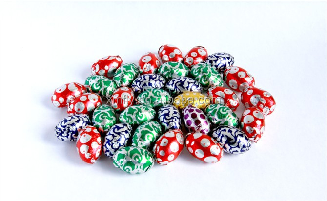 Easter Eggs Shape Colorful Chocolate Candy Beans
