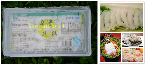 Hubei iso Halal konjac knots shirataki noodles