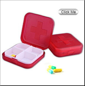 3 lattices PP colored pill box