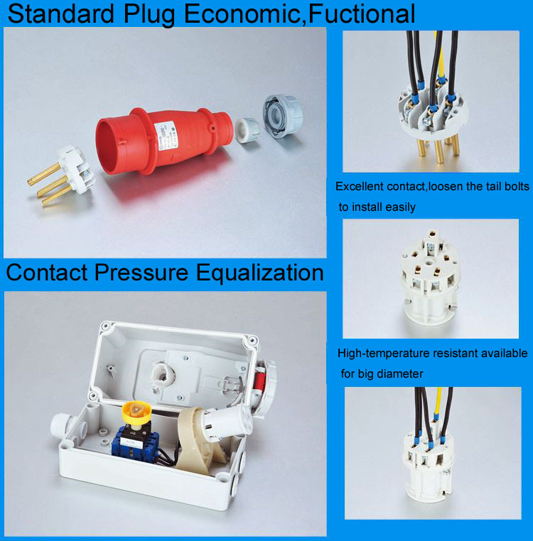 Ce/cbip443p+n+e壁工業ソケット電気プラグ・ソケットオスとメス工業用プラグとソケット仕入れ・メーカー・工場