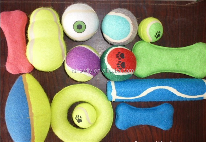 耐久性のある犬のおもちゃテニス2014年最新/足型プリント咬合タグボートテニス骨の形状のペットのおもちゃ問屋・仕入れ・卸・卸売り