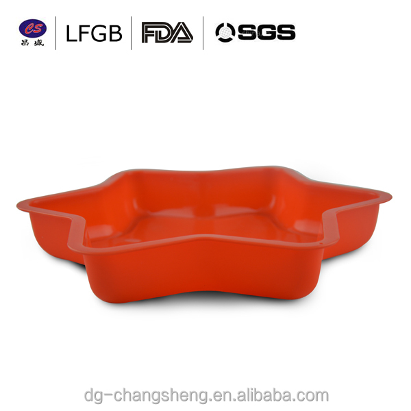 silicon Chocolate silicone tray star cake pan Silicone baking large pan for cake
