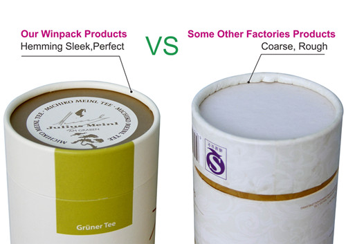 Cylinderical Classical Style Cardboard Tube Packaging Boxes for Tea / Powder
